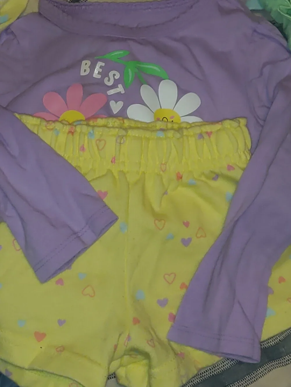 Garanimals 18 Mo. Girls Simply Summer Set- 3 Shirts, 3 Shorts, 1 Pants, Pastels